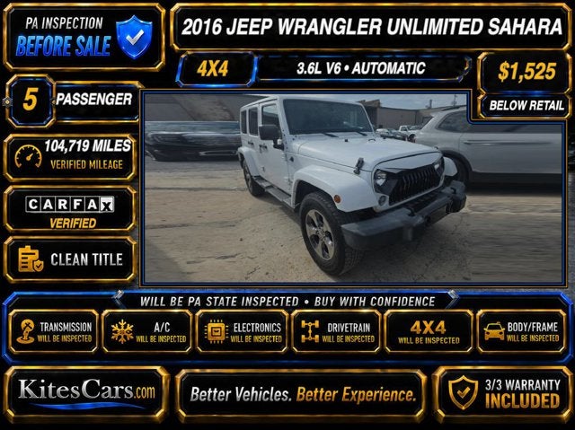 2016 Jeep Wrangler Unlimited Sahara