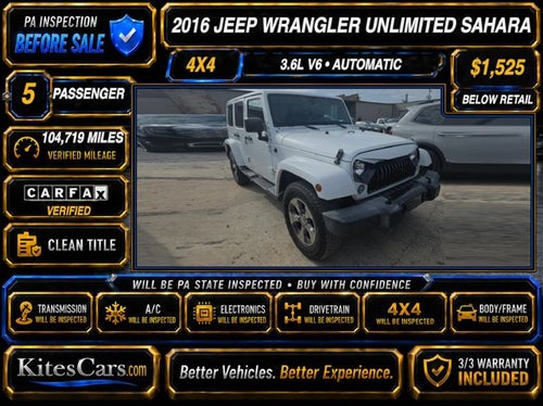 2016 Jeep Wrangler Unlimited Sahara