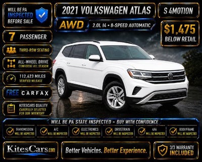 2021 Volkswagen Atlas 2.0T S