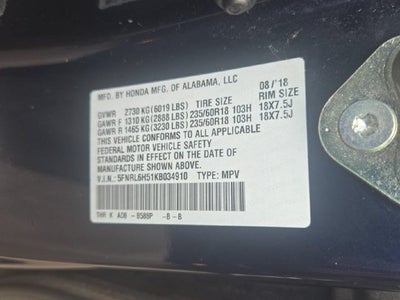 2019 Honda Odyssey EX