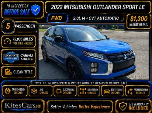 2022 Mitsubishi Outlander Sport ES