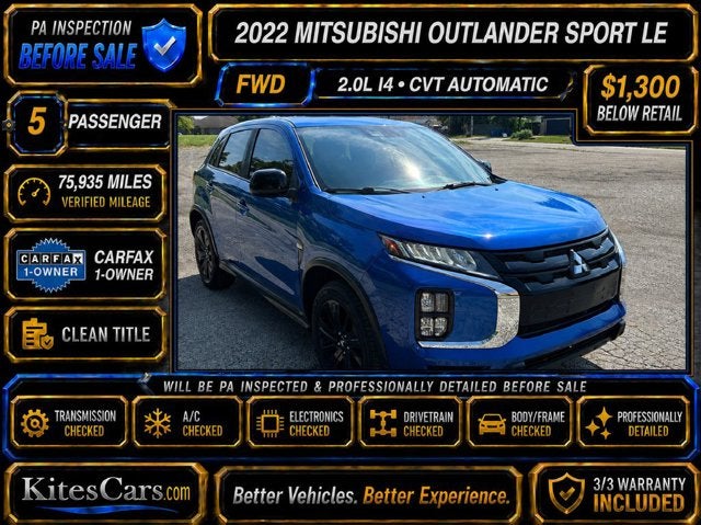 2022 Mitsubishi Outlander Sport ES