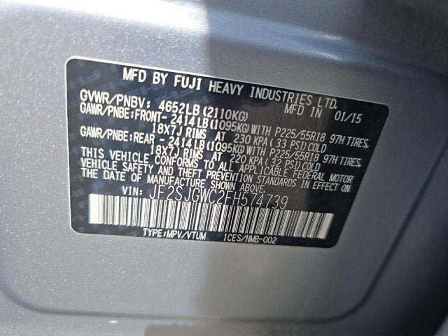 2015 Subaru Forester 2.0XT Touring