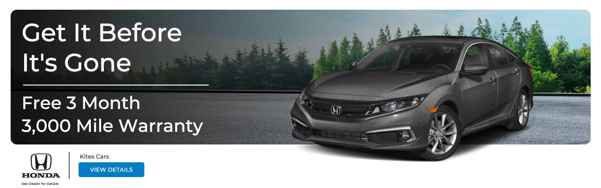 Get It Before It's Gone | 2019-Honda Civic Sedan